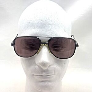 Zimco Gunmetal Aviator Eyeglass Frames Only Silver Pilot 54-18-140